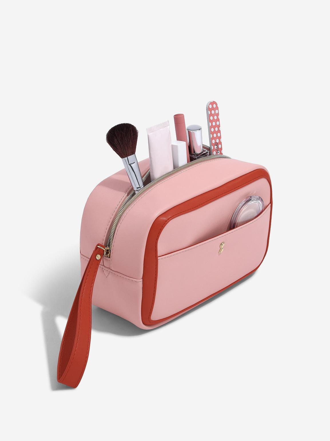Stackers Trousse de toilette avec porte-clés en forme de cœur Rose