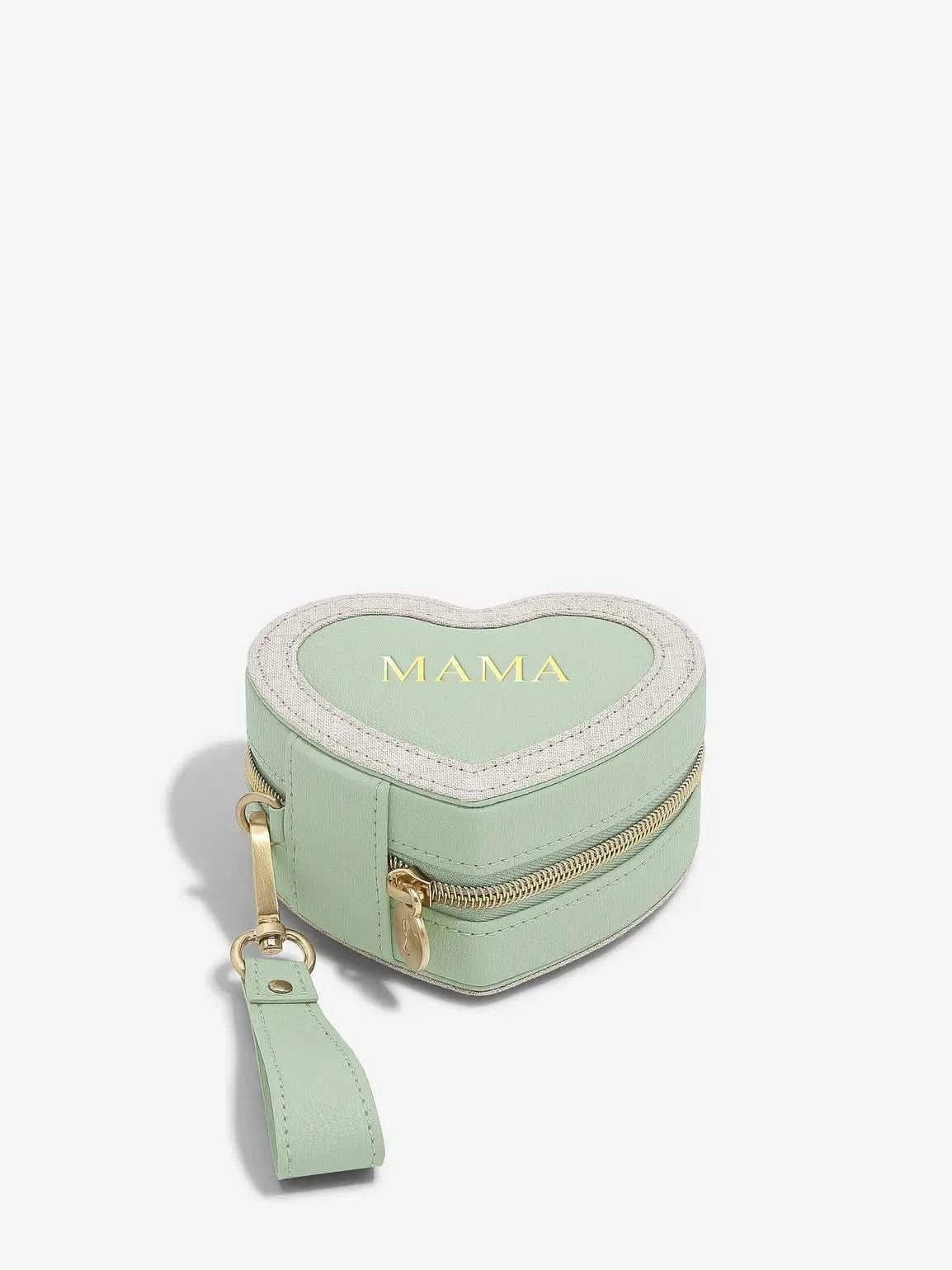 Stackers Mama Heart Travel Jewellery Box Groen