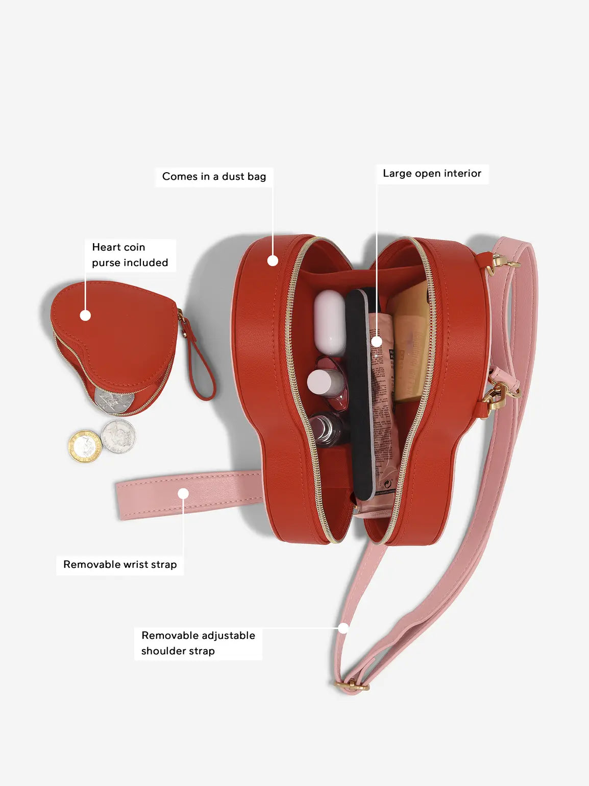 Stackers Shoulder Bag Heart
