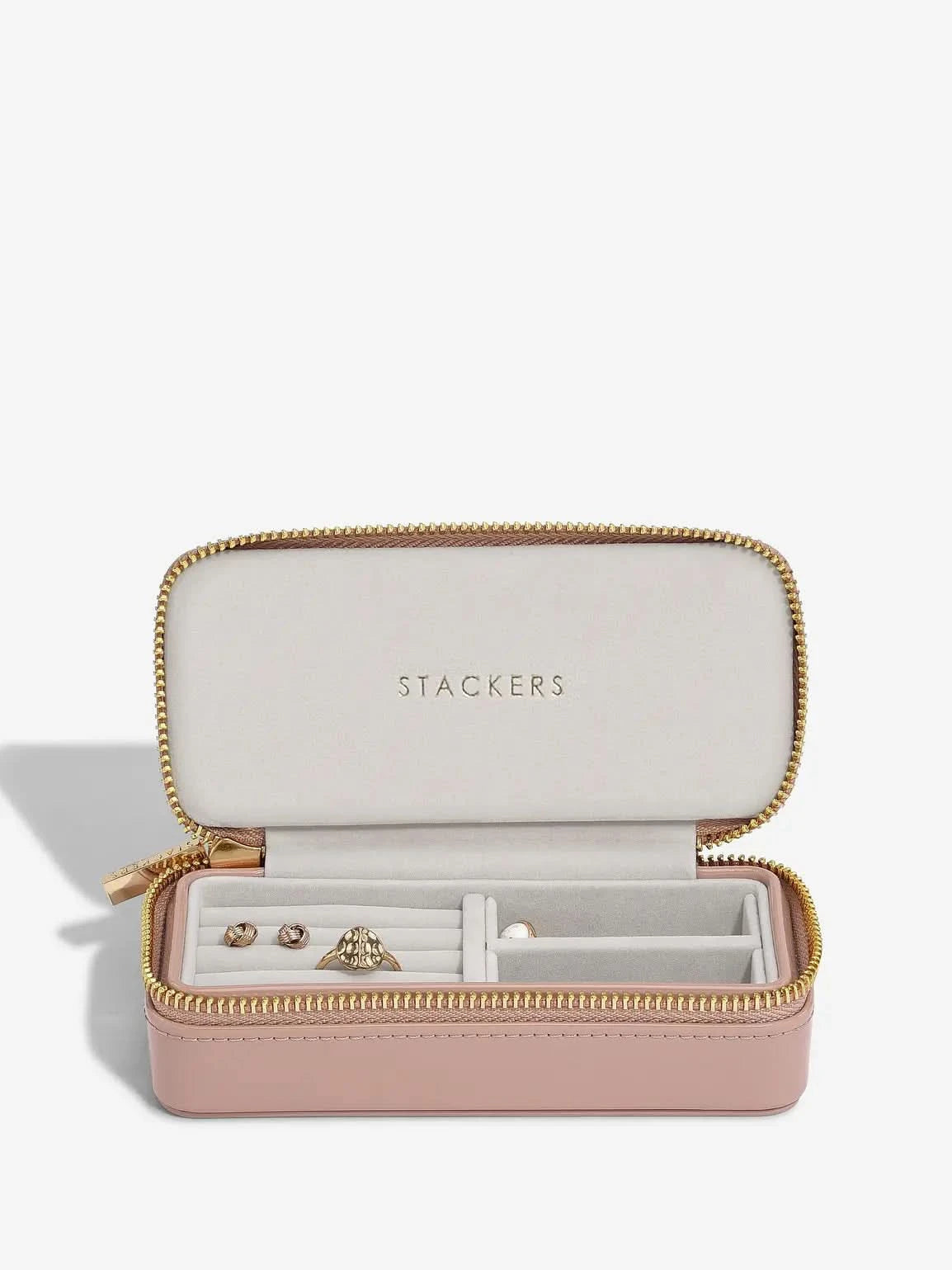 Stackers Medium Travel box Koperroze Gelakt
