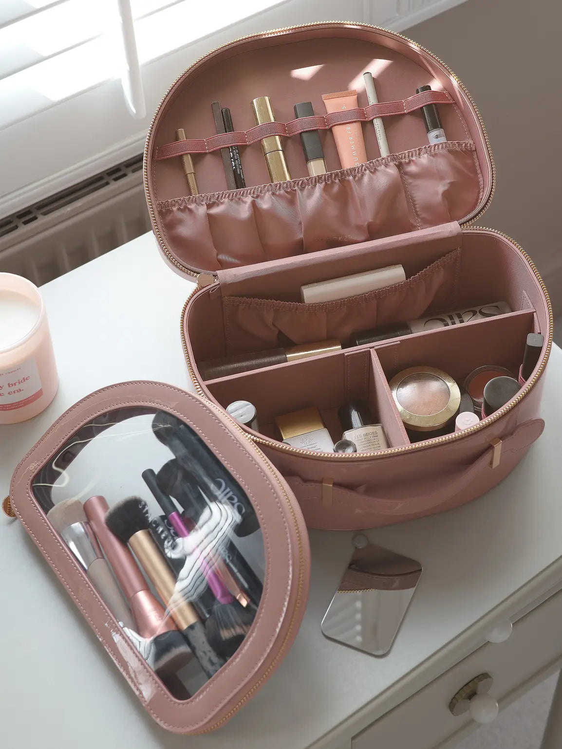 Stackers Beautycase Patent Copper Rose