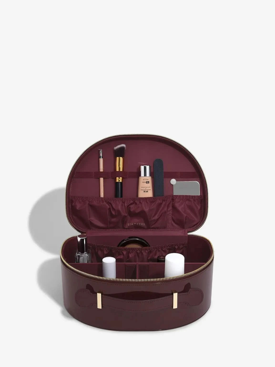 Stackers Beautycase Kersenrood Gelakt - Mystackers