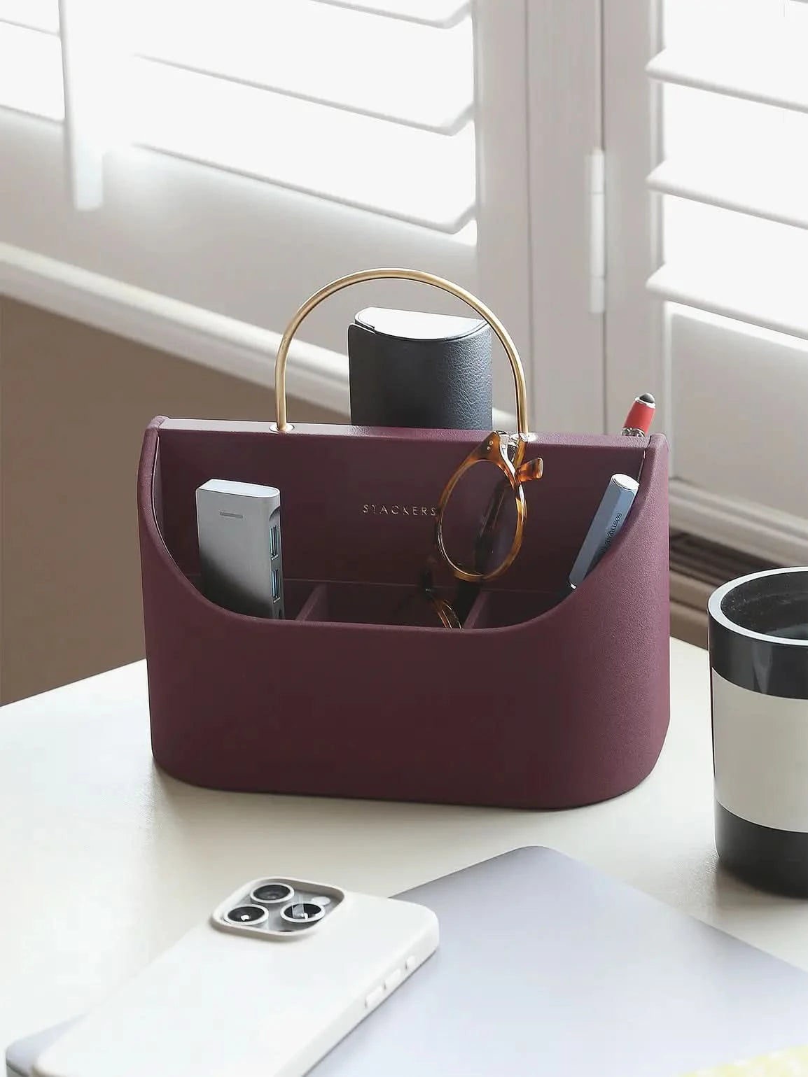 Stackers Bureau Organizer Granaatrood - Mystackers