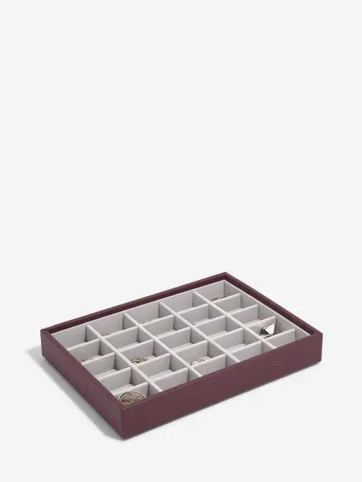 Stackers Small Jewellery Layer for Classic Jewellery Box Burgundy