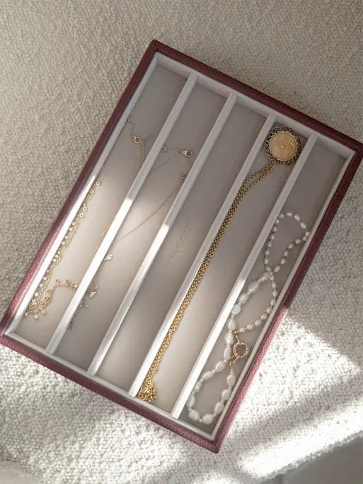 Stackers Halskettingenlaag voor Klassieke Juwelendoos Bordeaux