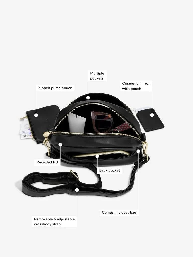 Stackers Schoudertas Zwart - Mystackers