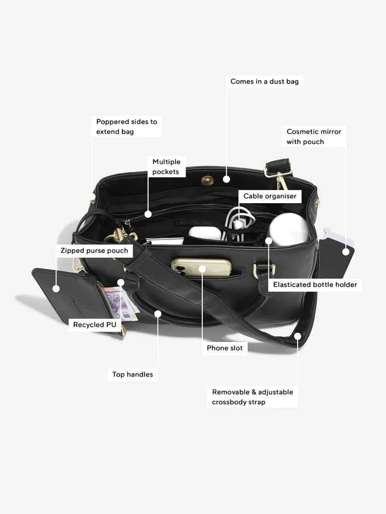 Stackers Kleine Handtas Zwart - Mystackers