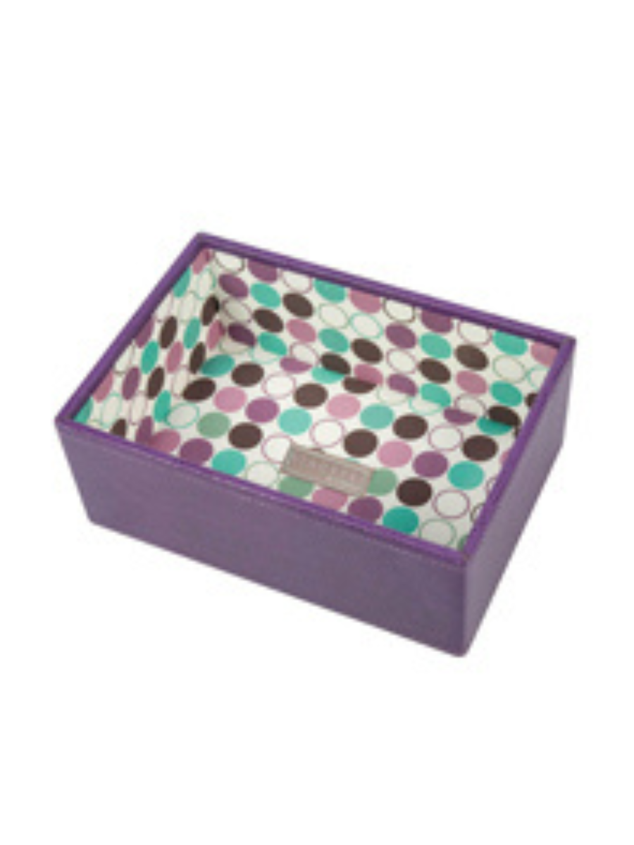 Stackers Mini Horloge & Accessoirelaag Paars Gevlekt - Mystackers