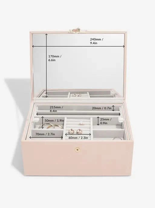 Stackers Luxe Klassieke Juwelendoos Roze - Mystackers