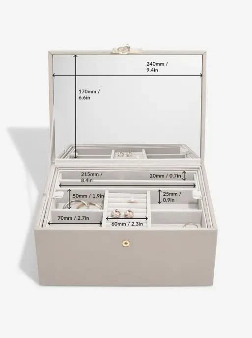Stackers Luxe Klassieke Juwelendoos Taupe - Mystackers