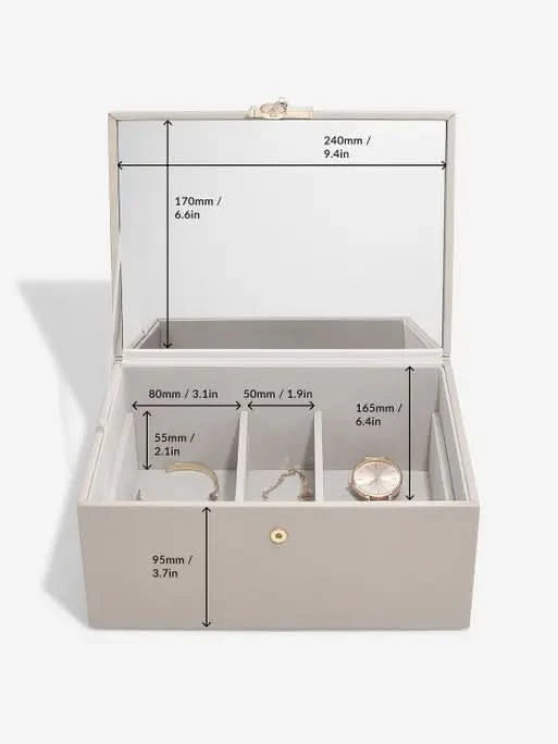 Stackers Luxe Klassieke Juwelendoos Taupe - Mystackers