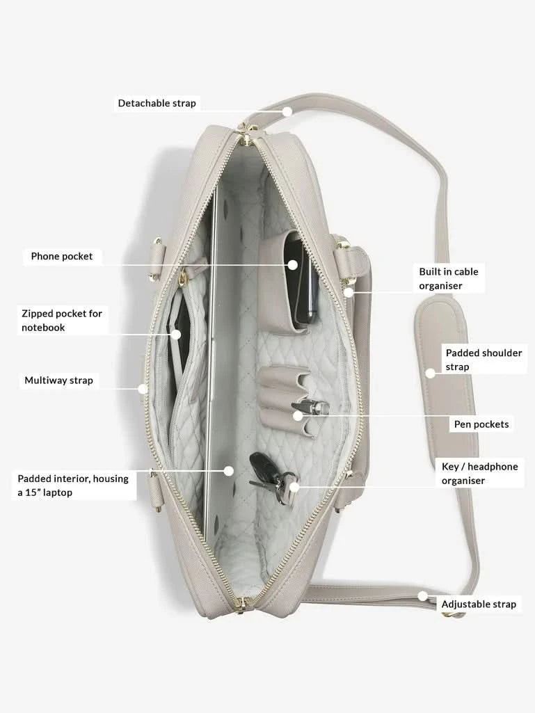 Stackers Laptoptas Taupe - Mystackers