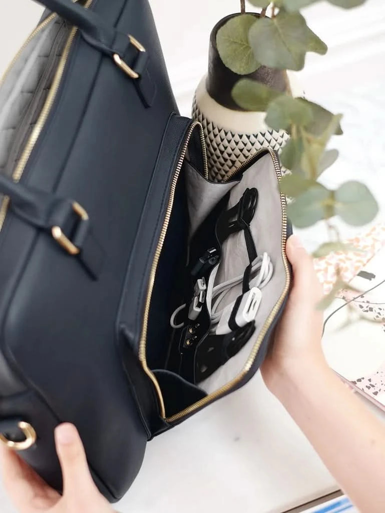 Stackers Laptoptas Marineblauw - Mystackers