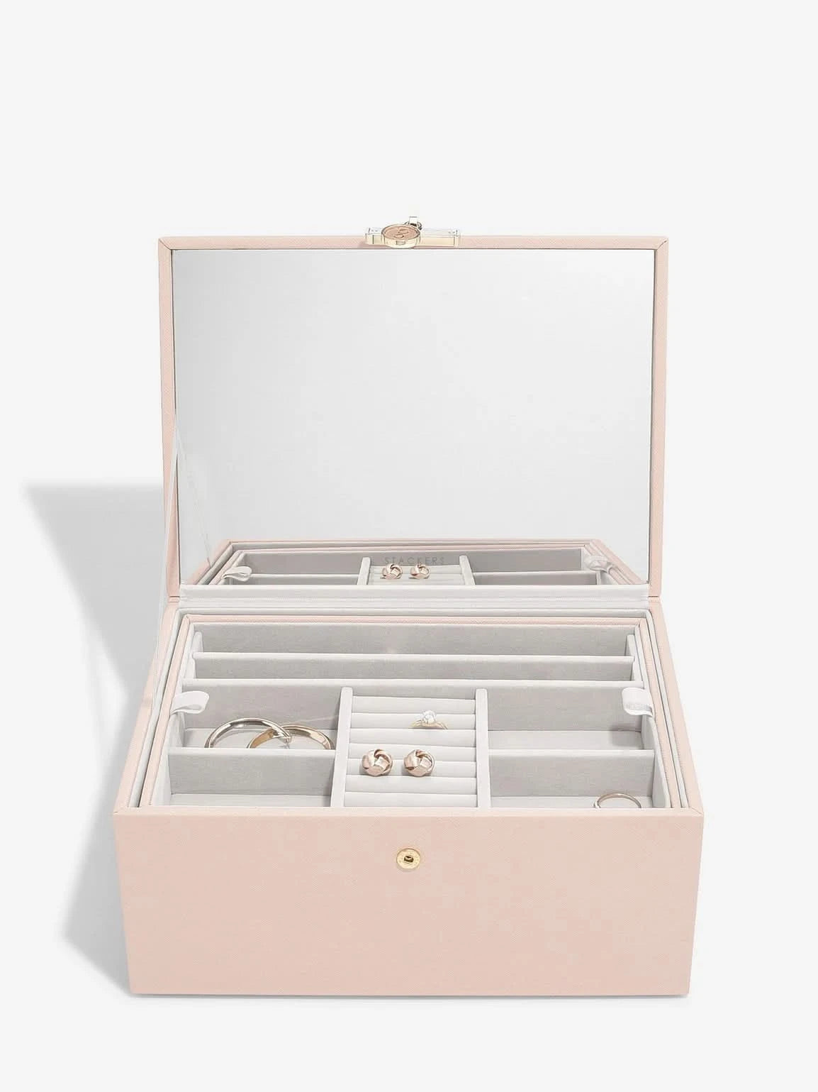 Stackers Luxe Klassieke Juwelendoos Roze - Mystackers