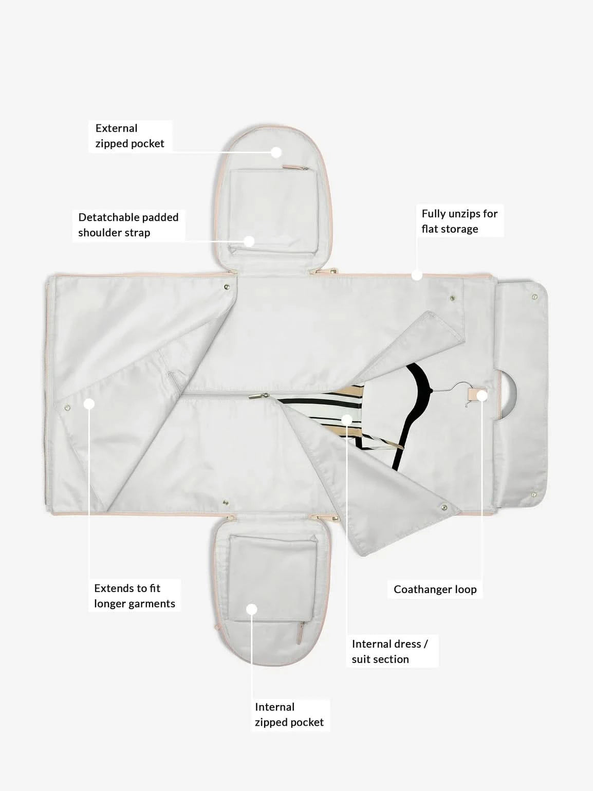 Stackers Reistas/Kledingtas Roze - Mystackers