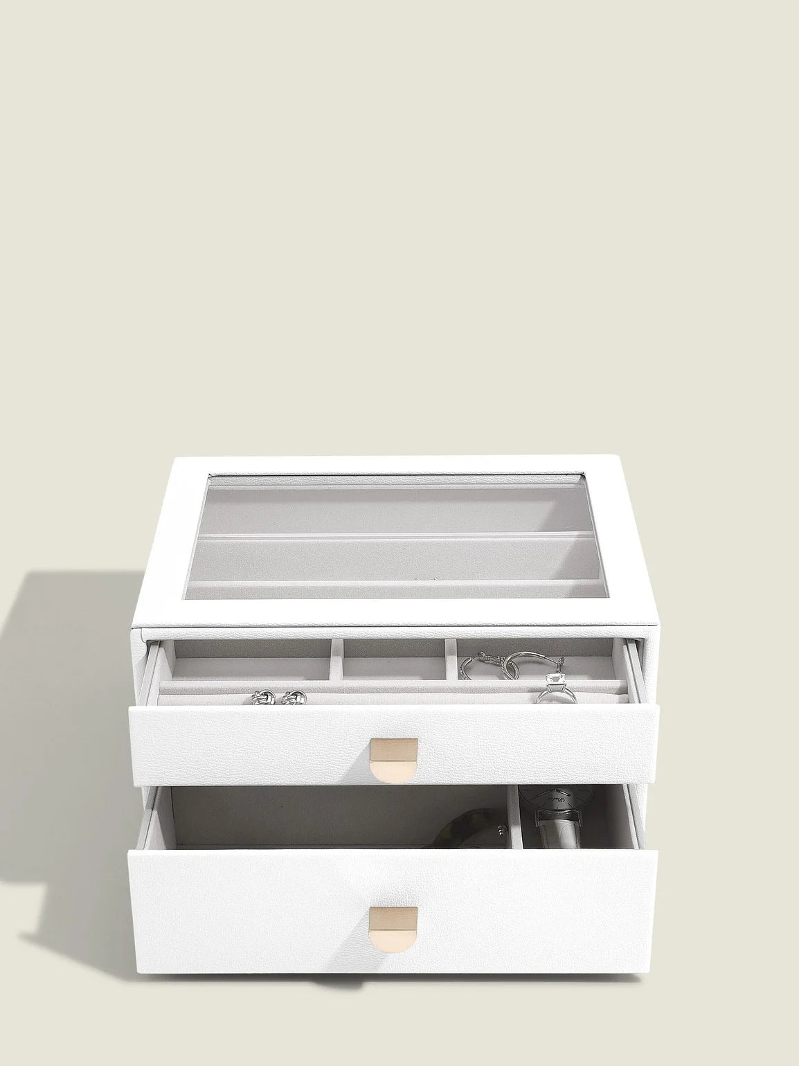 Stackers Klassieke Display Juwelendoos Set van 2 Wit - Mystackers