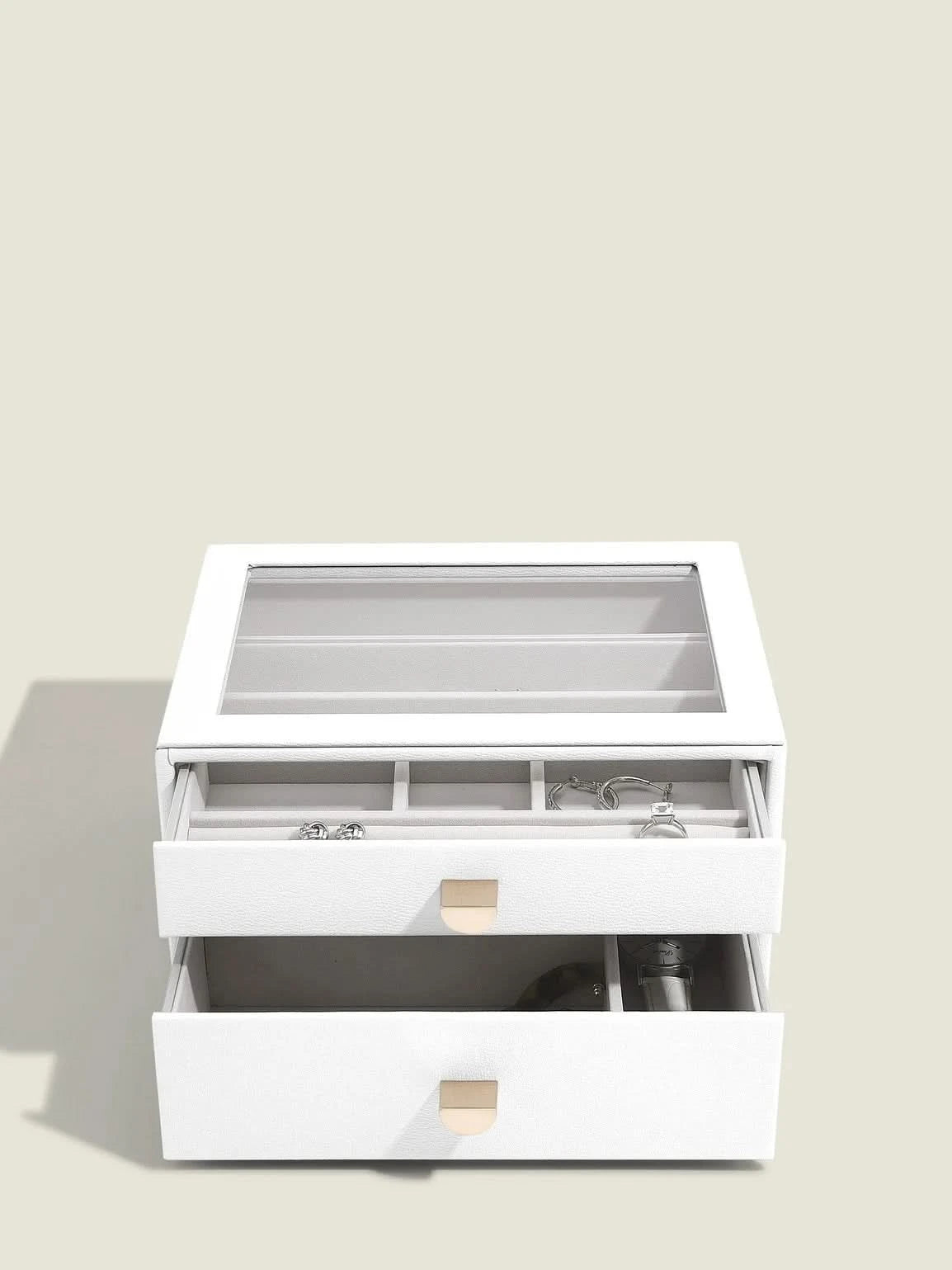 Stackers Klassieke Display Juwelendoos Set van 2 Wit - Mystackers