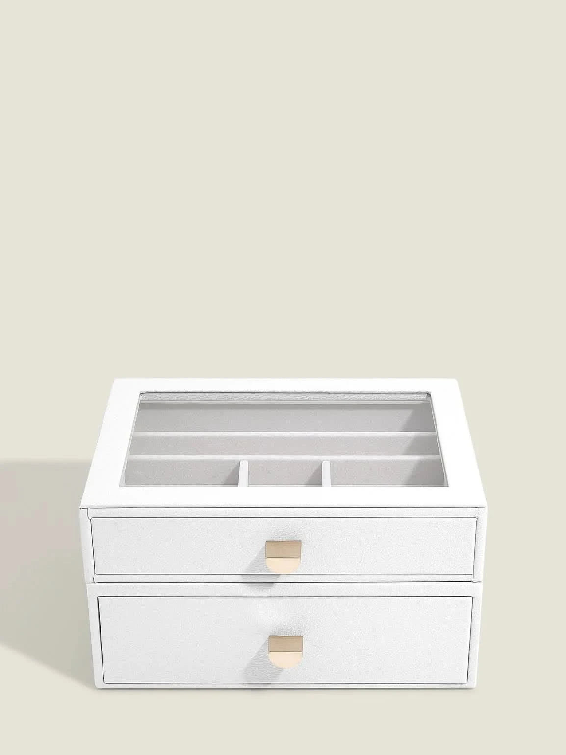 Stackers Klassieke Display Juwelendoos Set van 2 Wit - Mystackers