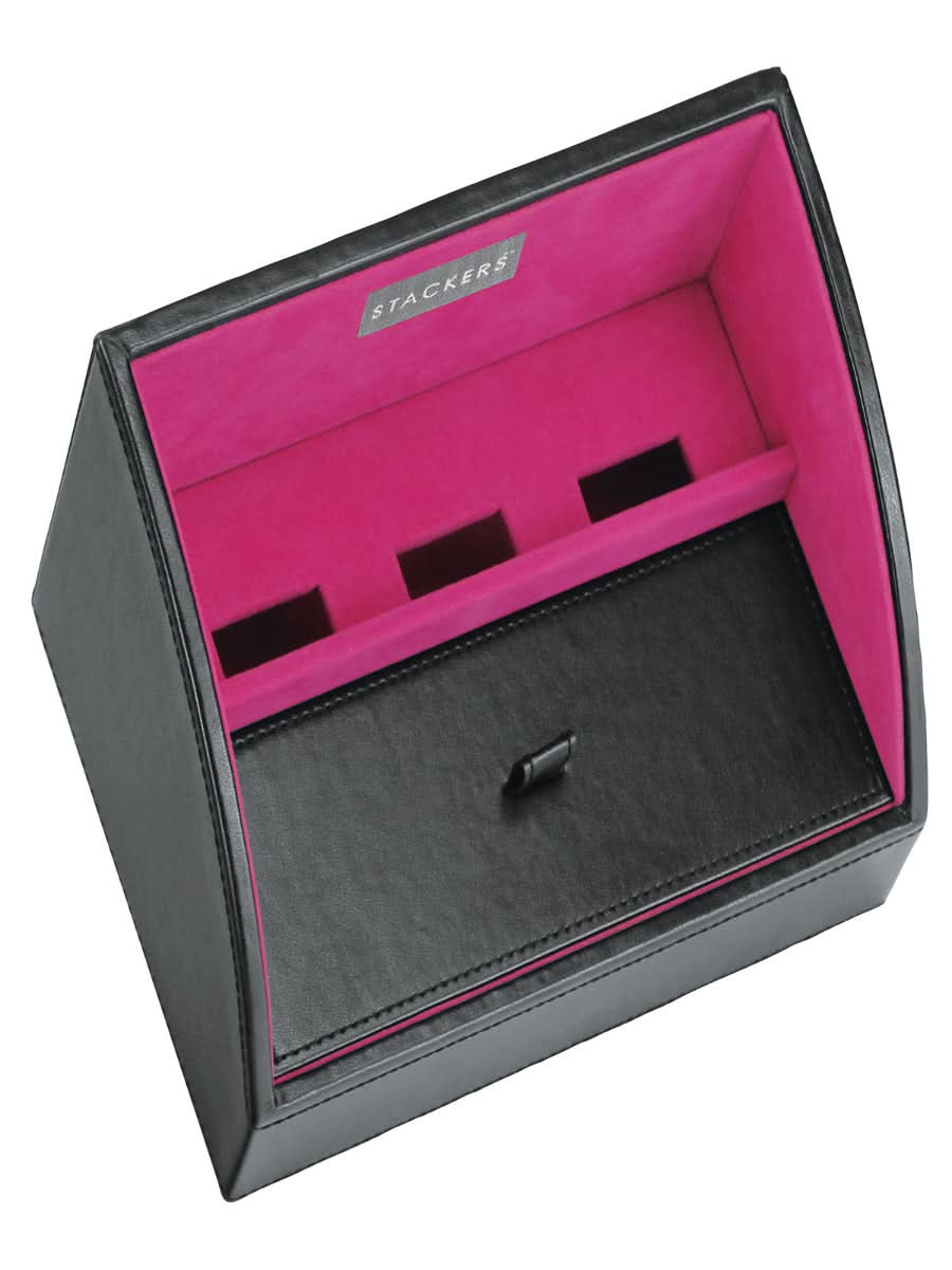 Stackers Oplaadbakje Zwart & Roze - Mystackers