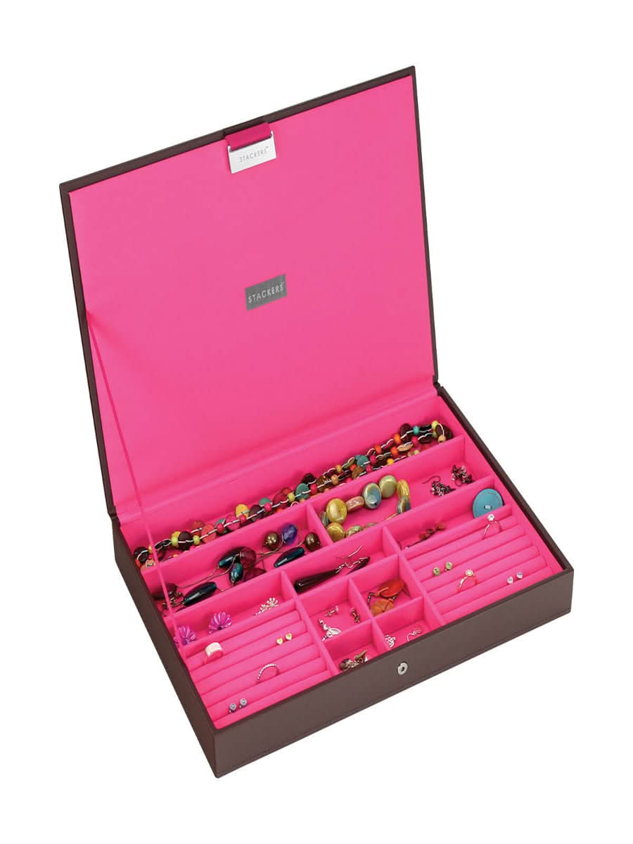 Stackers Deksel voor XL Juwelendoos Chocolate - Mystackers