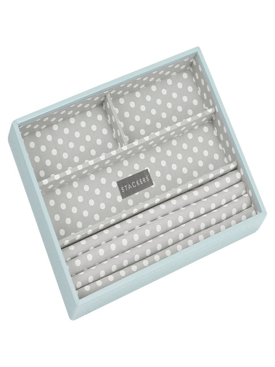 Stackers Ring & Armbandenlaag voor Klassieke Juwelendoos Lichtblauw/groen - Mystackers