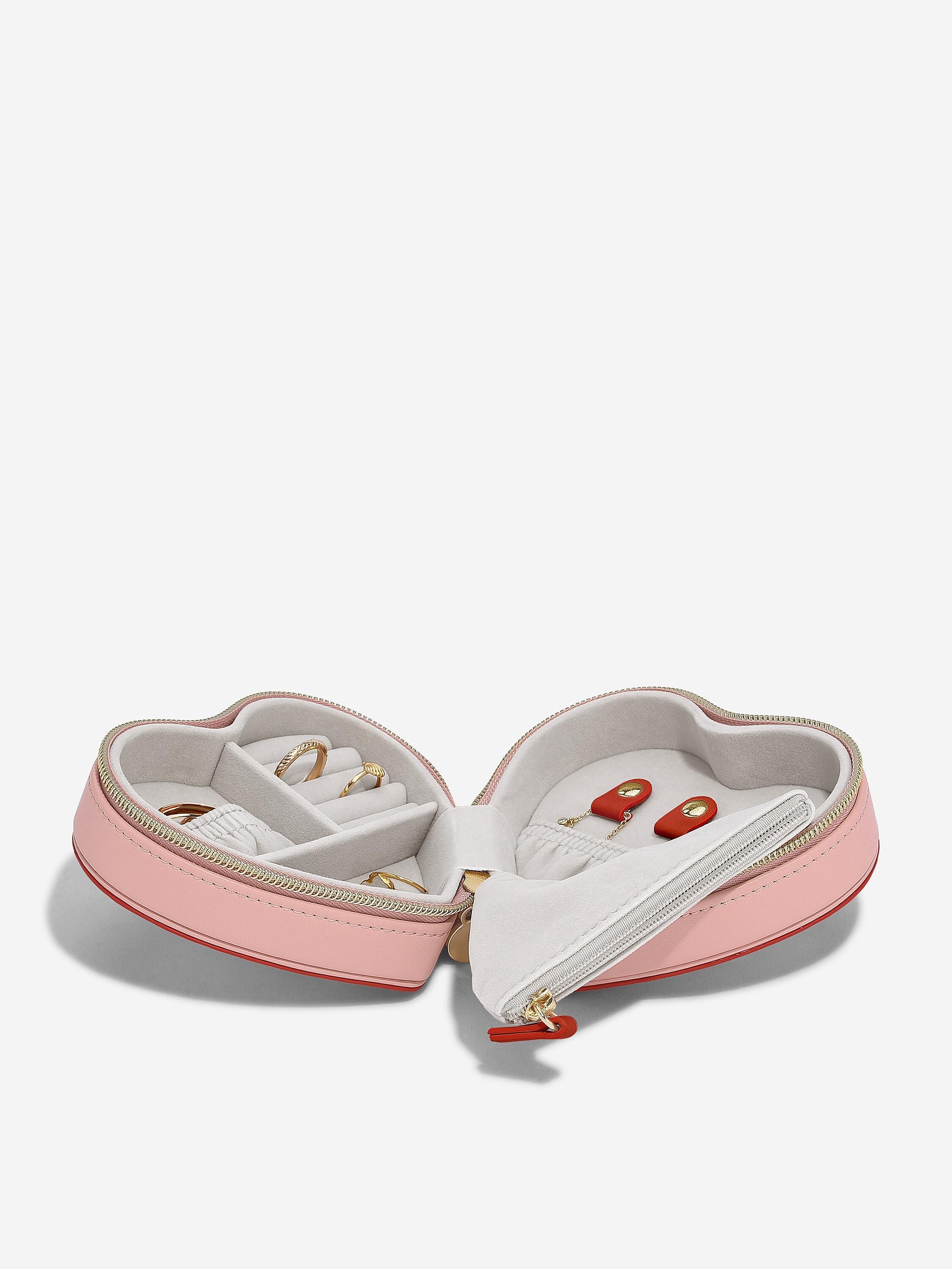 Stackers Boîte à bijoux de voyage coeur Rose