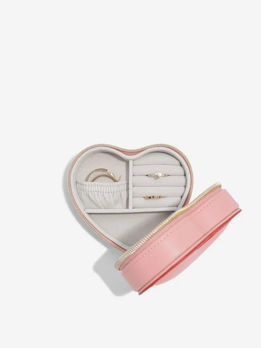 Boîte à bijoux de voyage Stackers Heart Rose