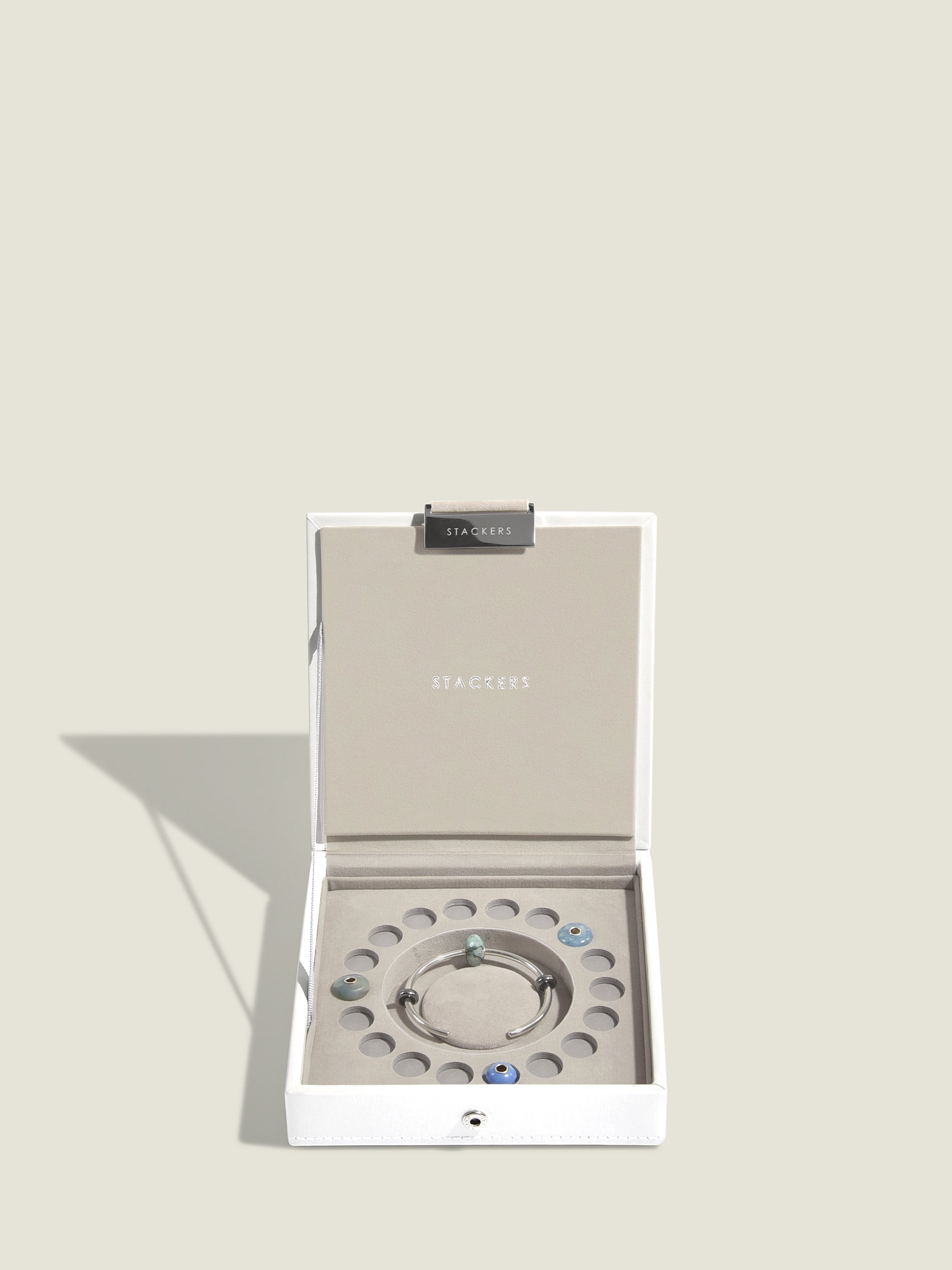 Stackers Charm Jewellery Lid White