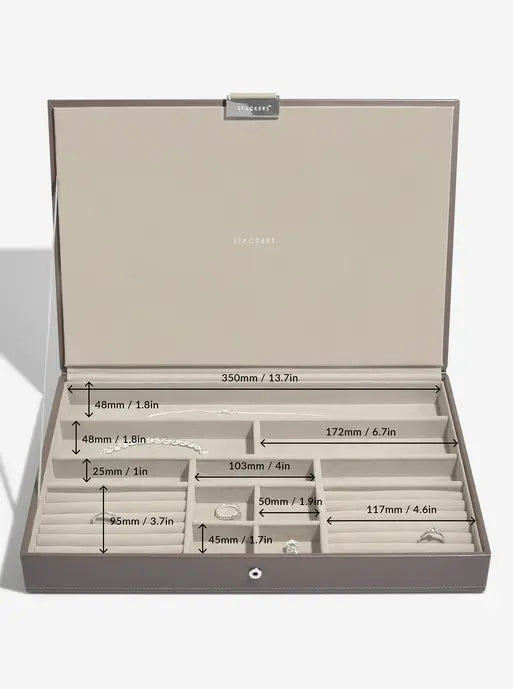 Stackers XL Coffret à bijoux lot de 3 Marron tendre