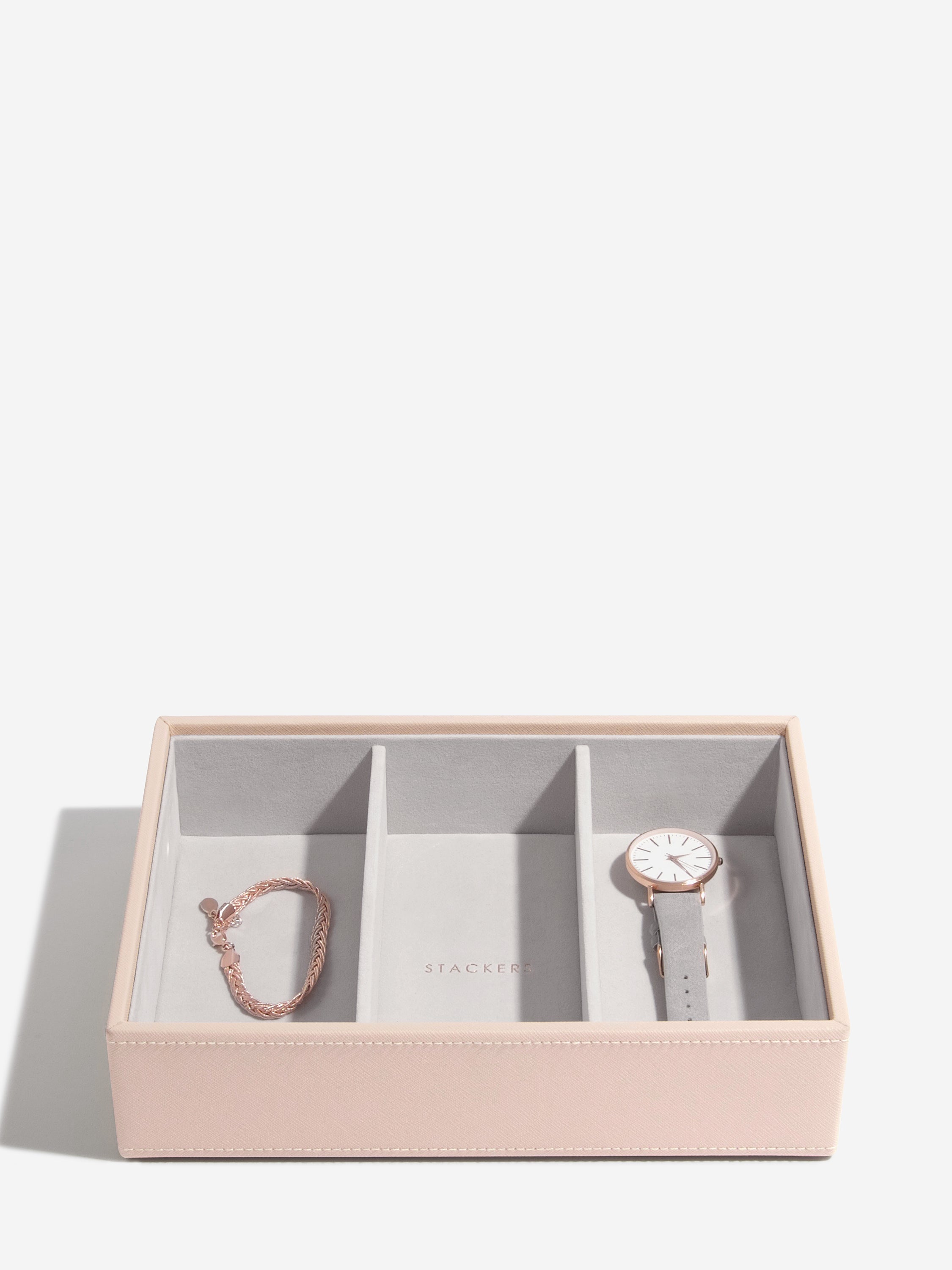 Stackers Horloge & Accessoirelaag voor Klassieke Juwelendoos Roze