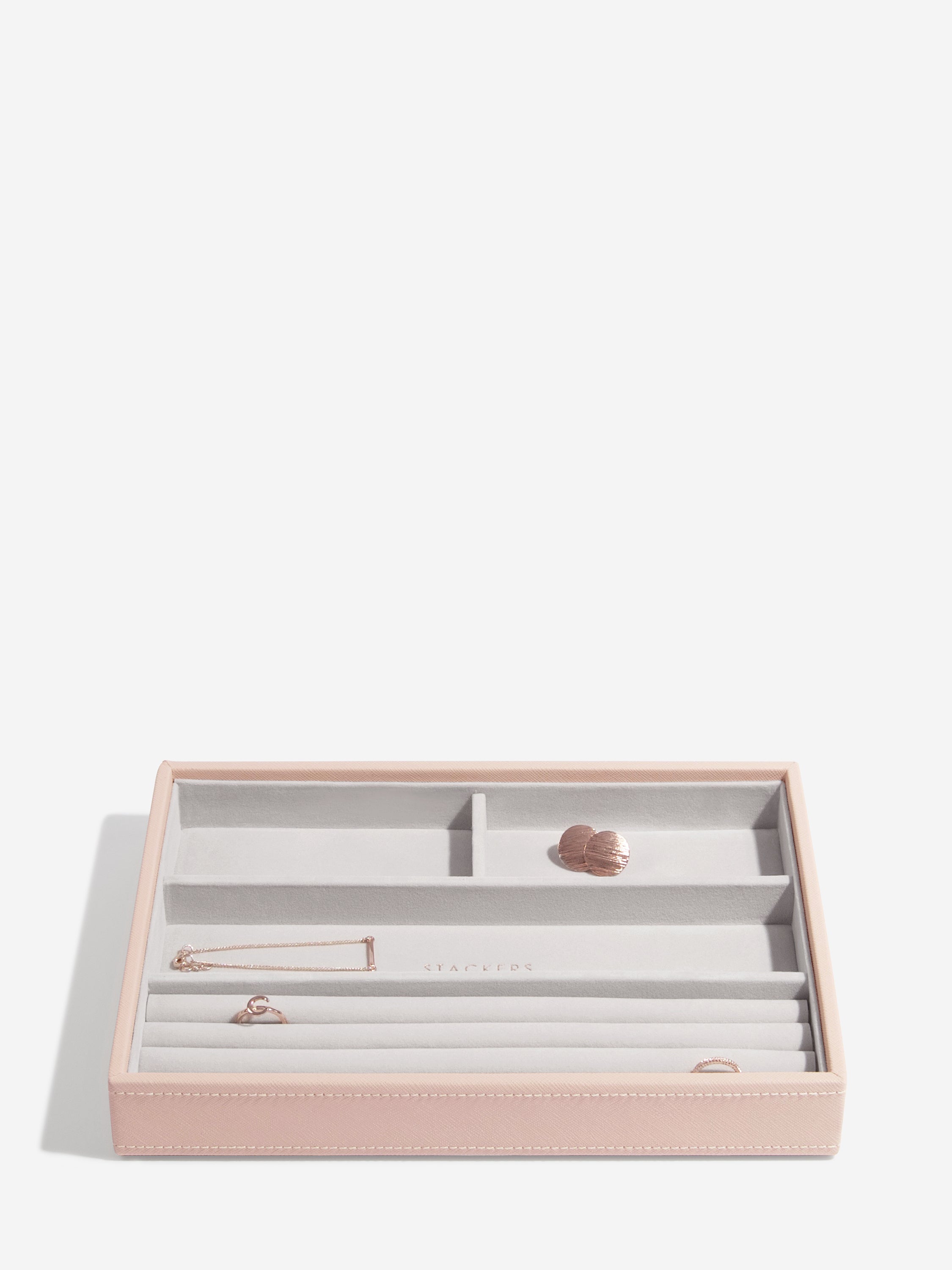 Stackers Compartiment pour bagues & bracelets pour boîte à bijoux classique Rose