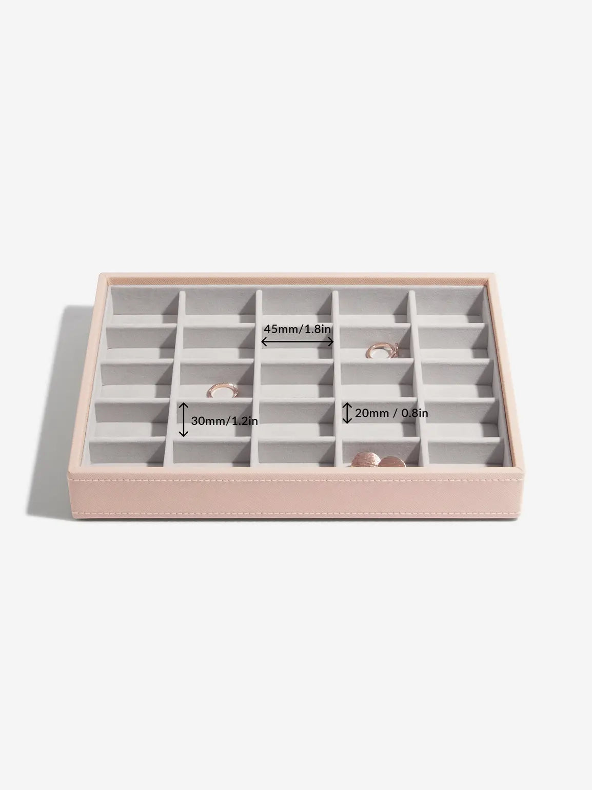Stackers kleine Sieradenlaag voor Klassieke Juwelendoos Roze - Mystackers