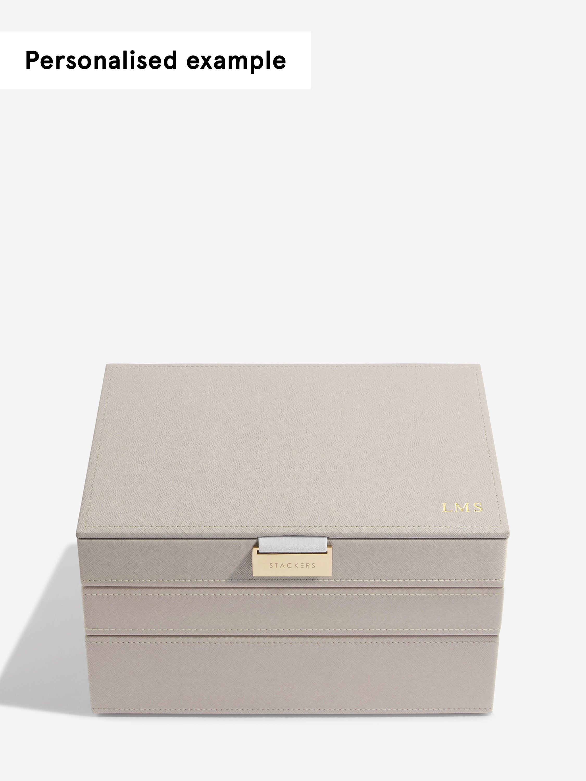 Stackers Classic Jewellery Box Set of 3 Taupe