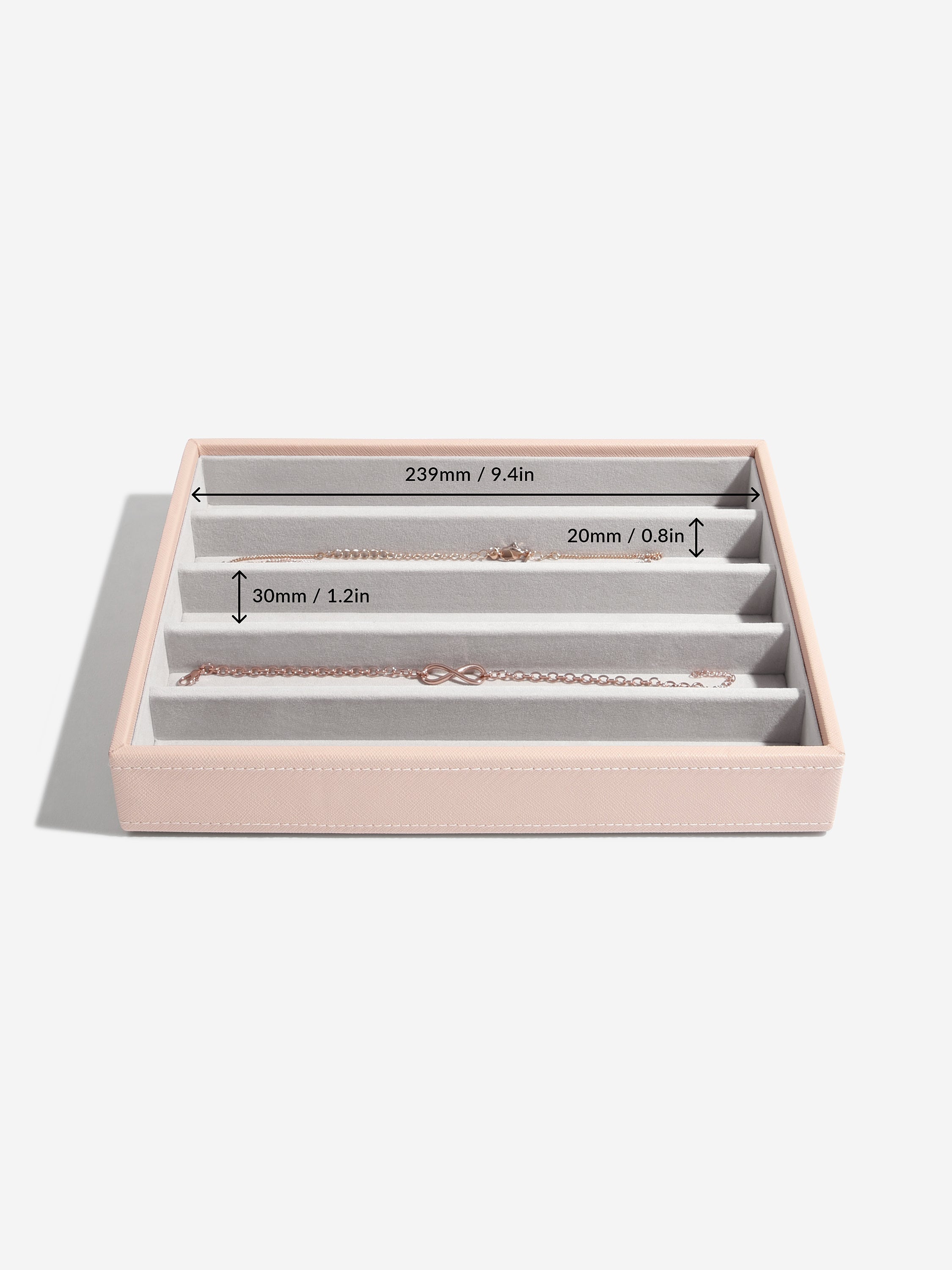 Stackers Compartiment pour Colliers pour Boîte à Bijoux Classique Rose