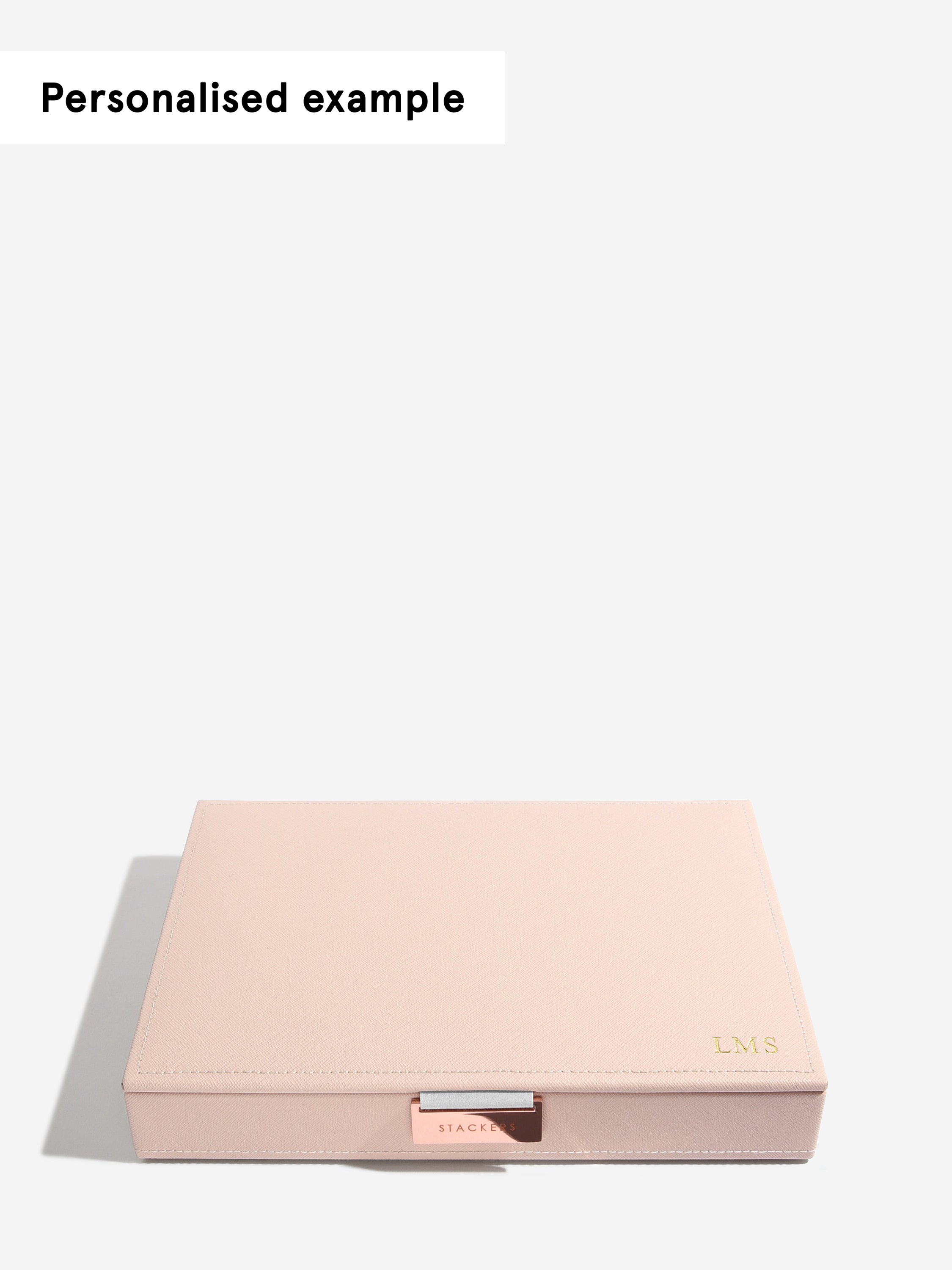 Stackers Charm deksel voor Klassieke Juwelendoos Roze