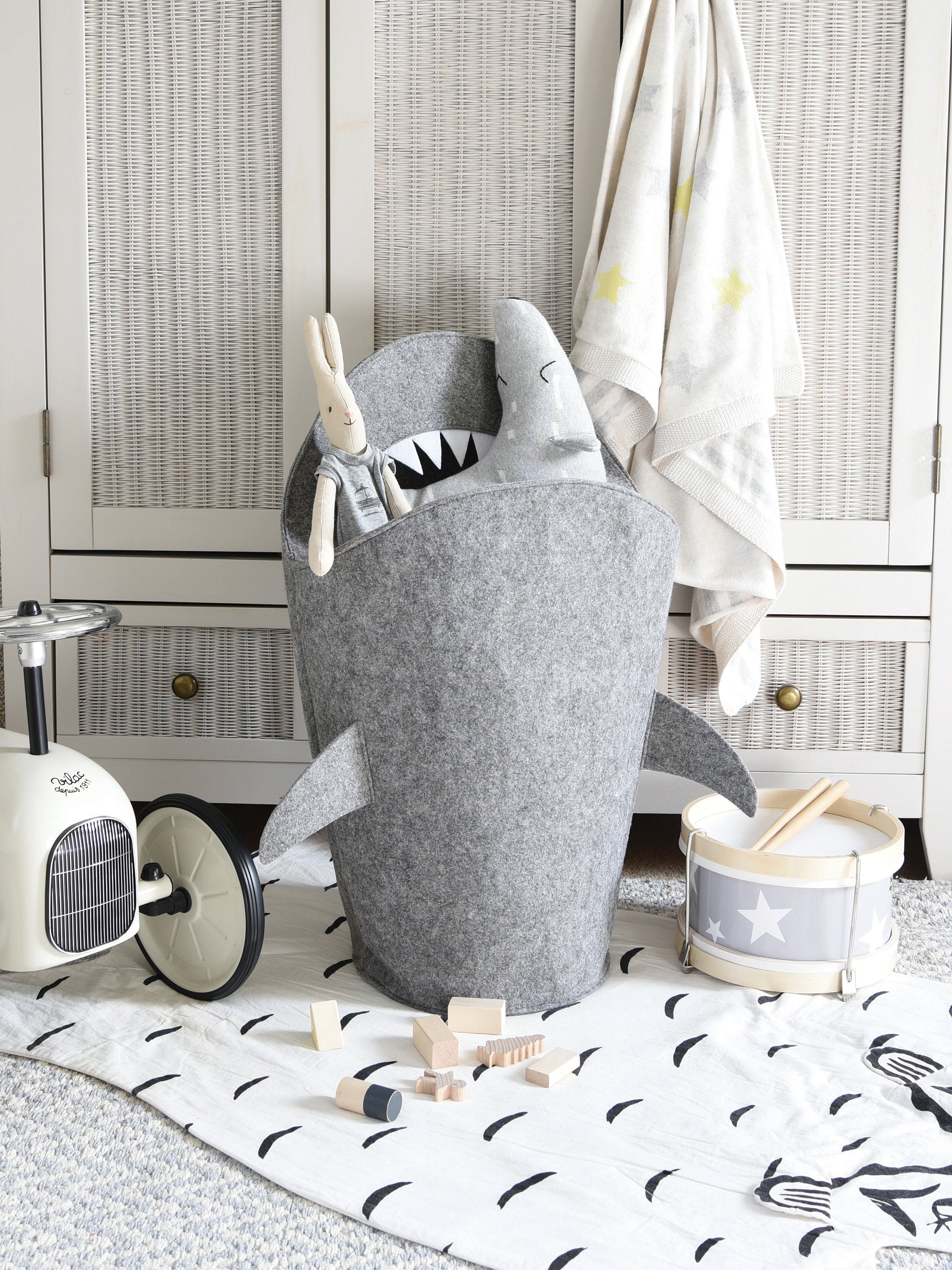 Little Stackers - Panier de rangement Requin