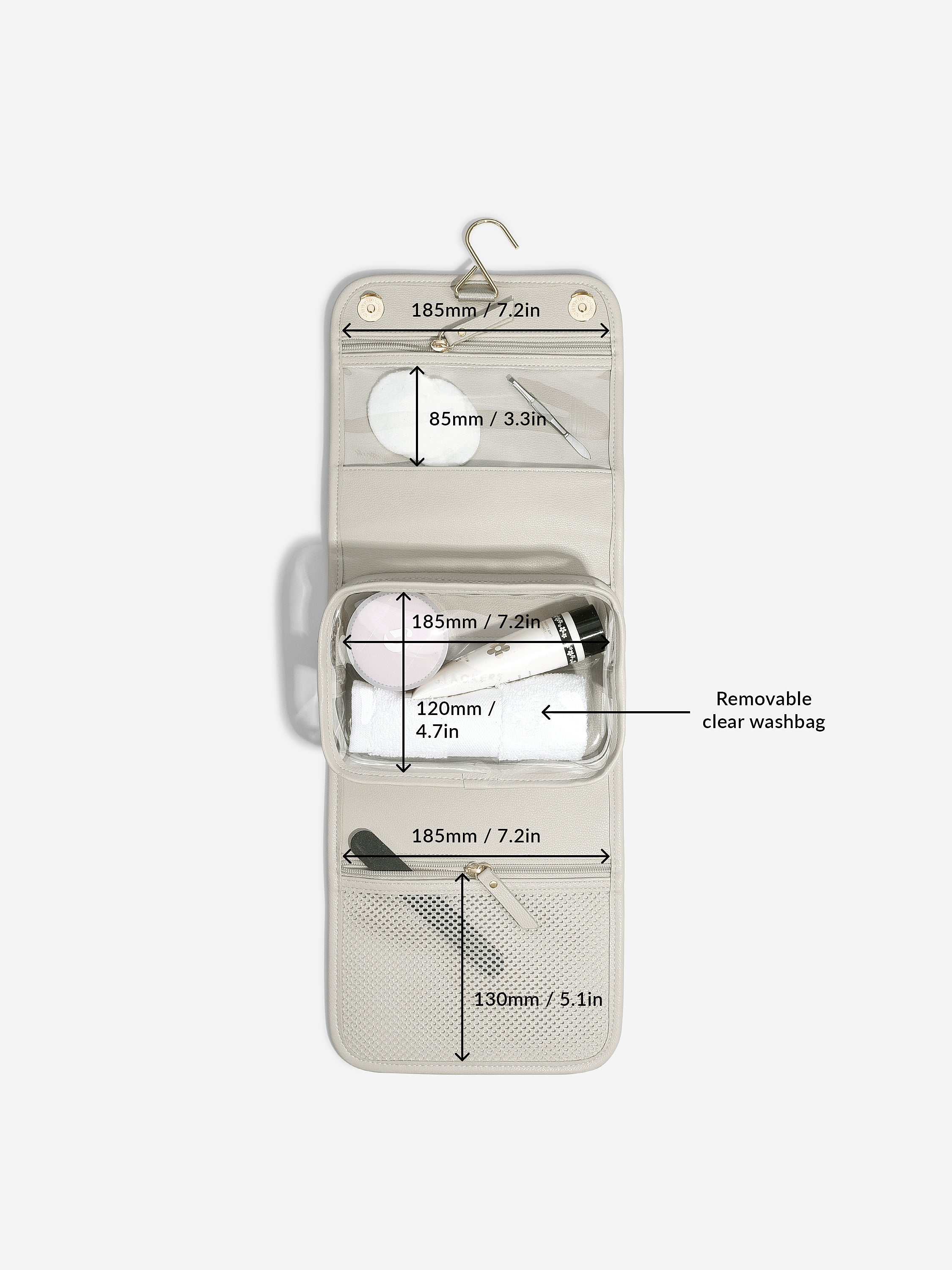 Stackers petite trousse de toilette suspendue Avoine