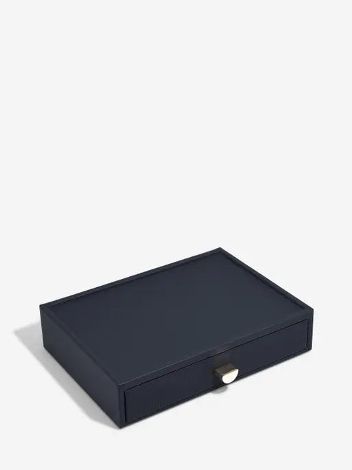 Stackers Small Jewelry Drawer for Classic Display Jewellery Box Navy Blue