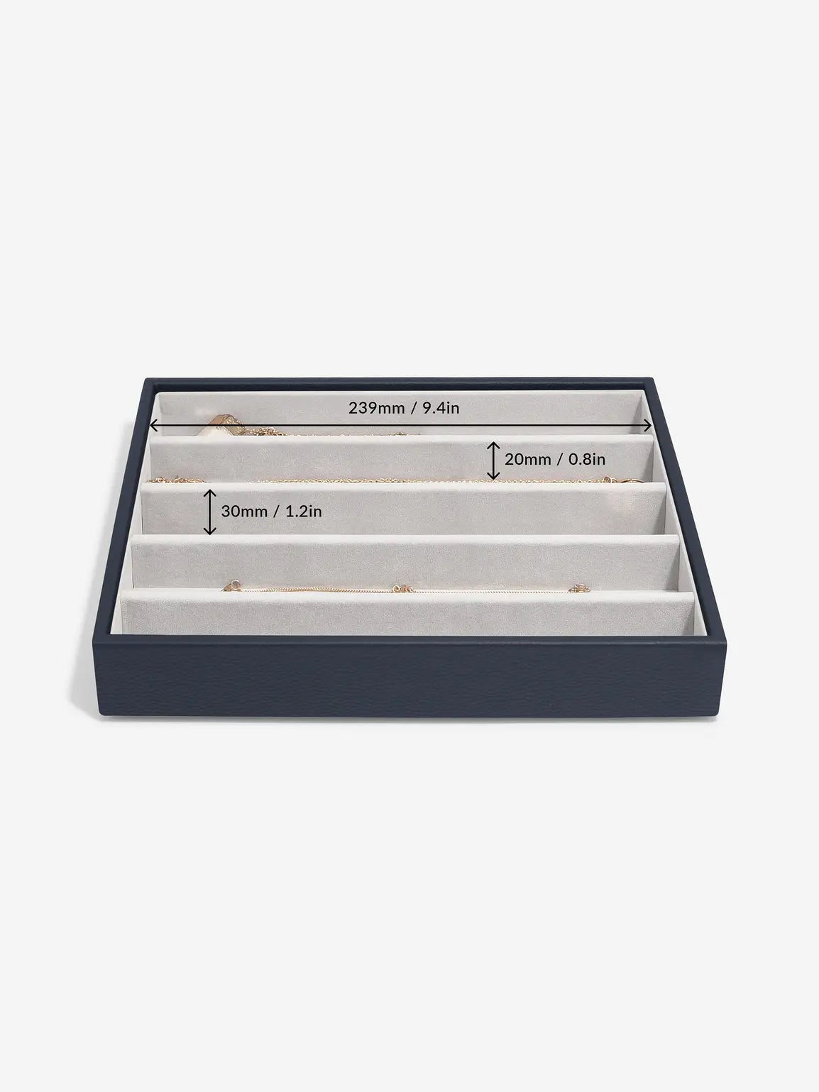 Stackers Necklace Layer for Classic Jewellery Box Navy Blue