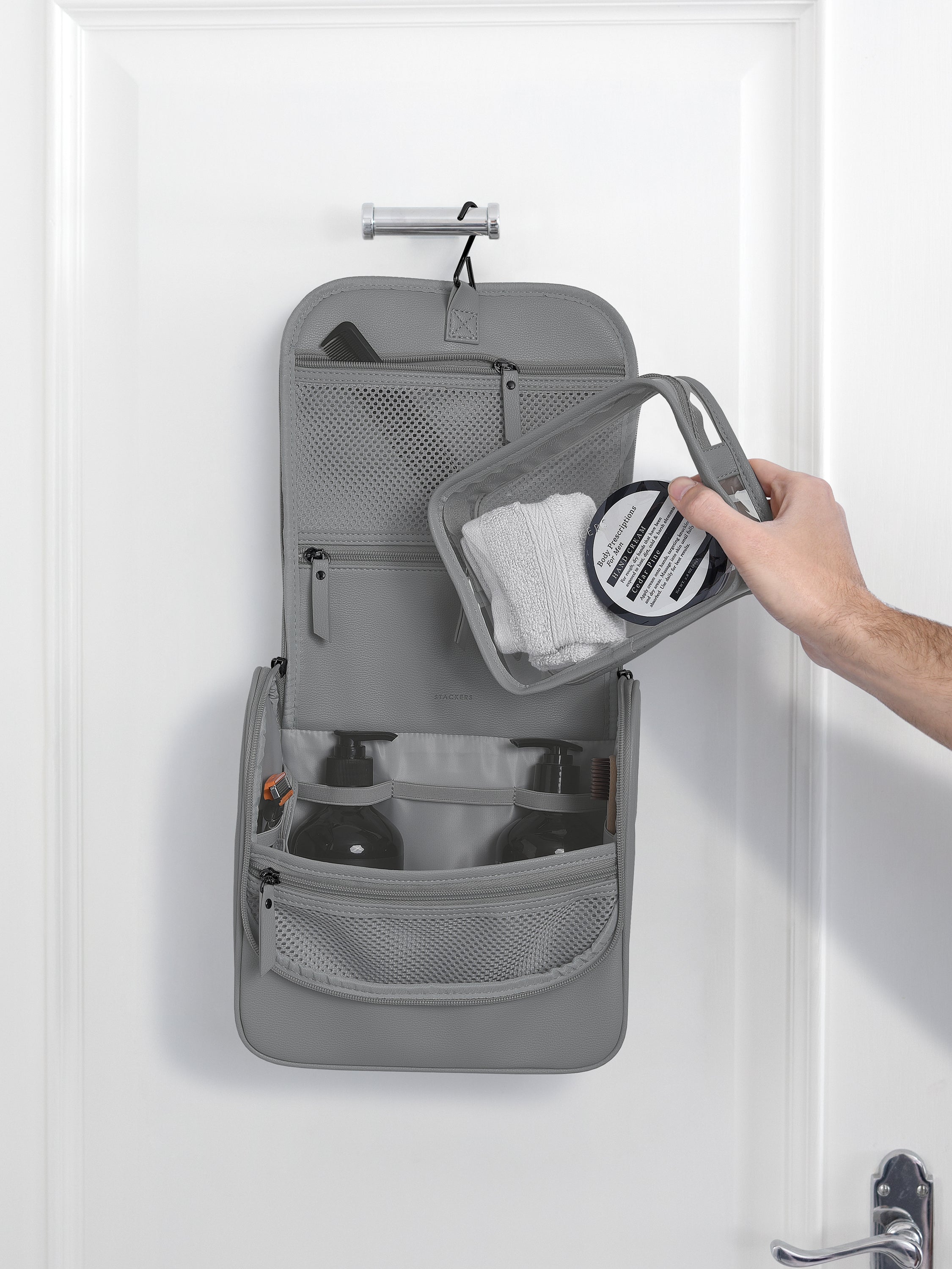 Stackers hangende Toilettas Donkergrijs