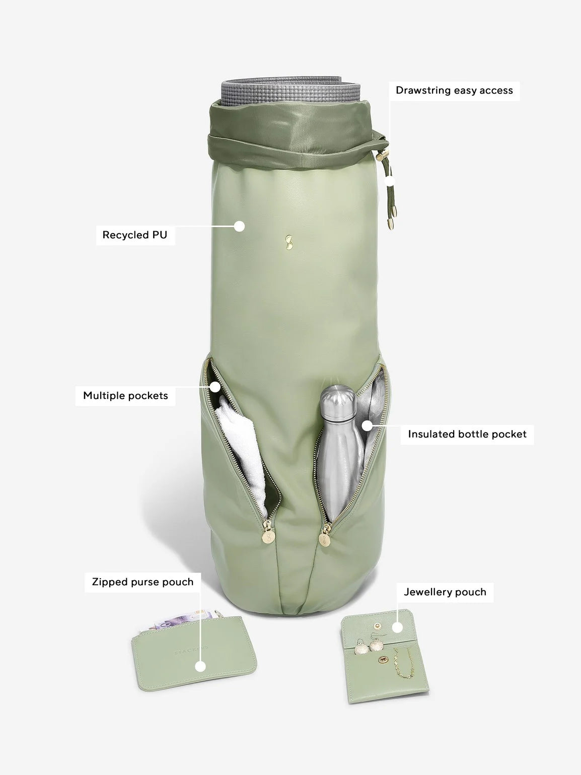Stackers Sac de Yoga Vert mousse