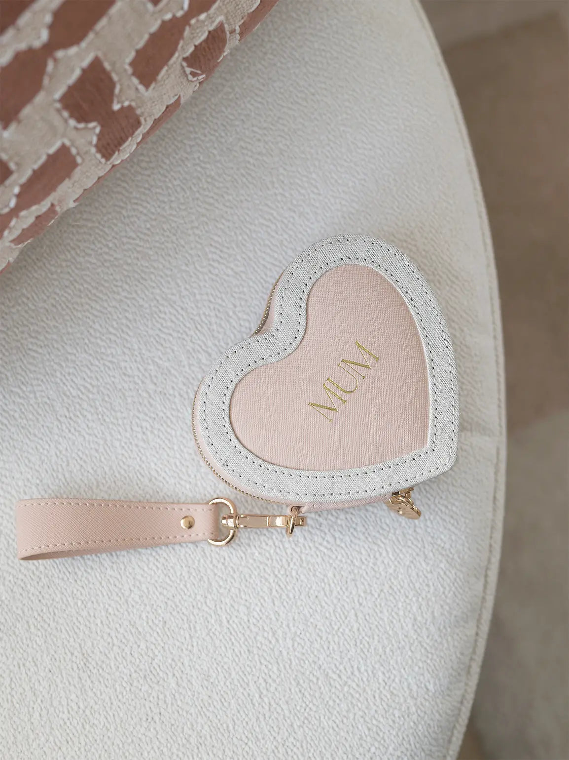 Stackers Boîte à bijoux de voyage coeur Mum Rose