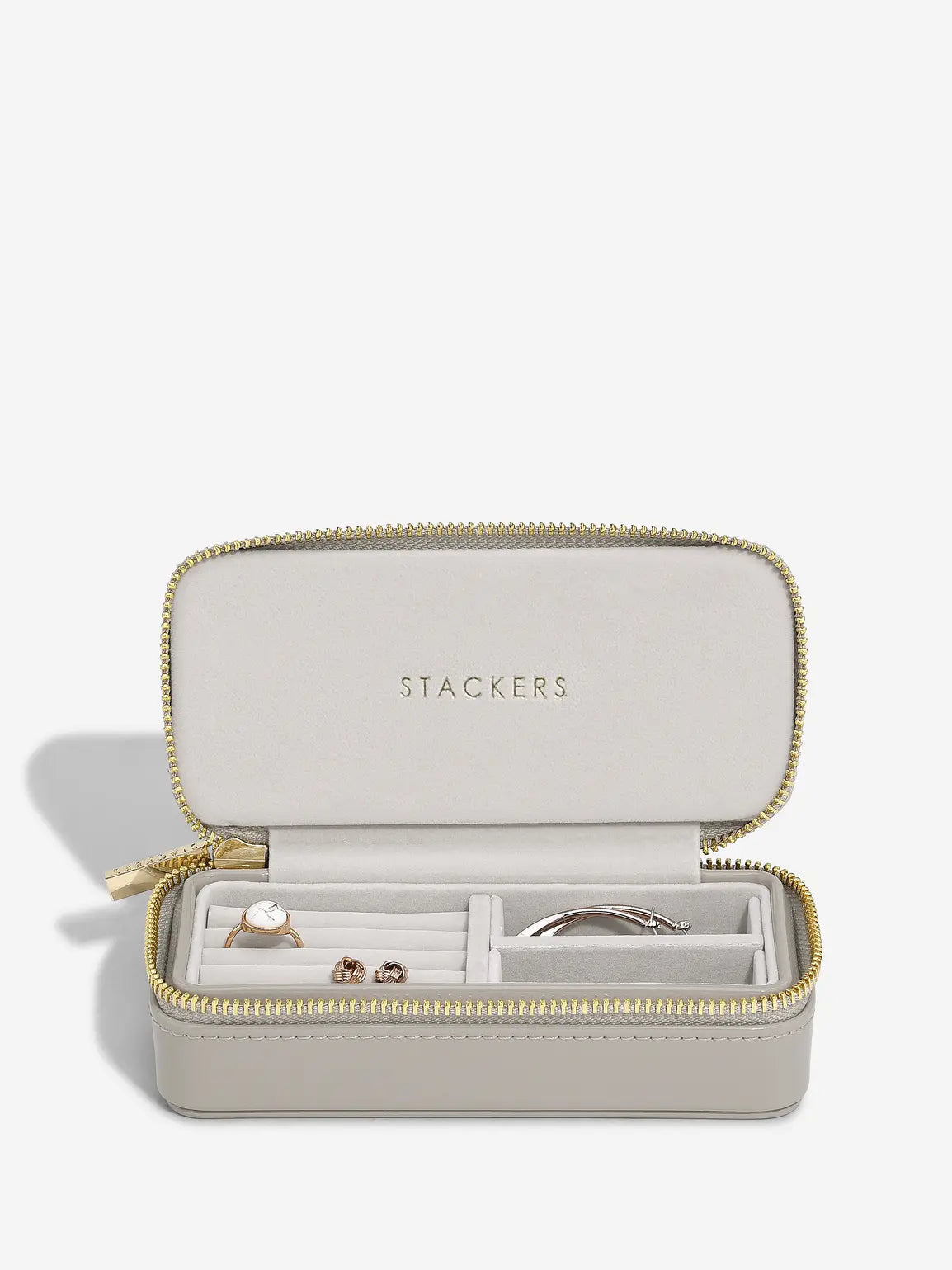 Stackers Medium Travel box Leemgrijs Gelakt