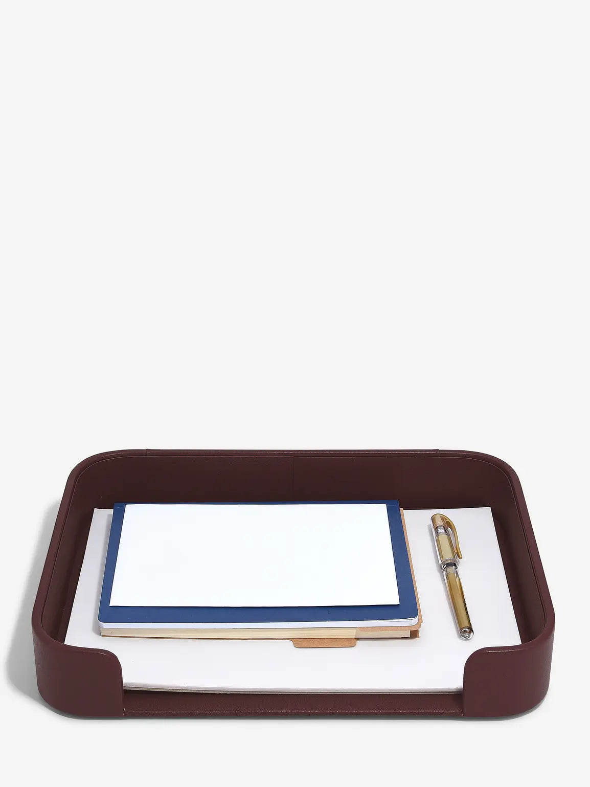 Stackers Bac à documents Rouge Grenat