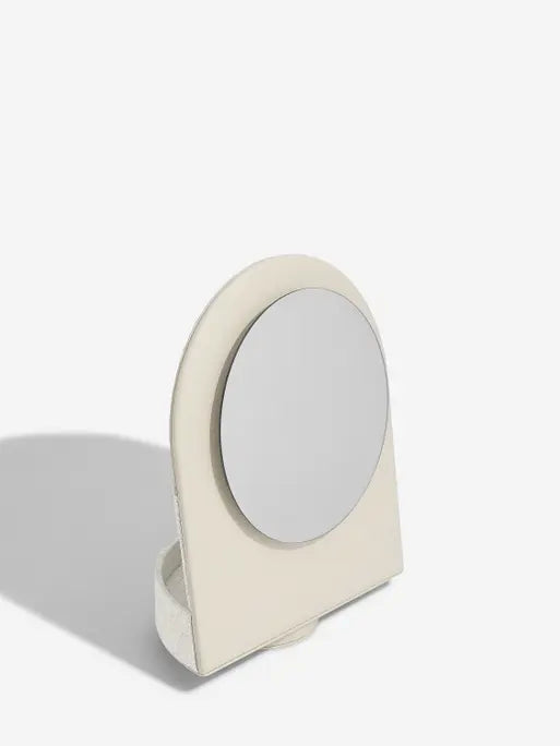 Stackers Organisateur rotatif pour accessoires pour cheveux avec miroir Avoine & Lin