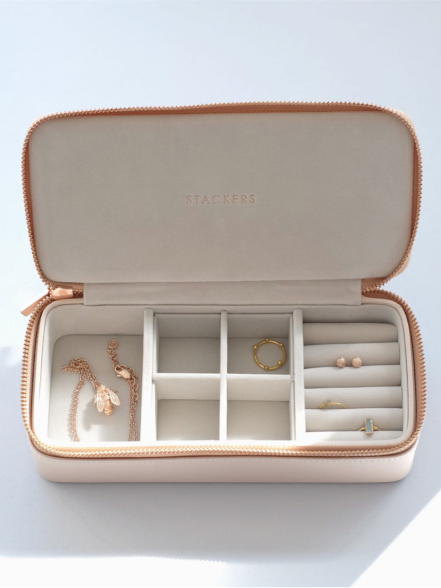 Stackers Grande boîte de voyage Rose